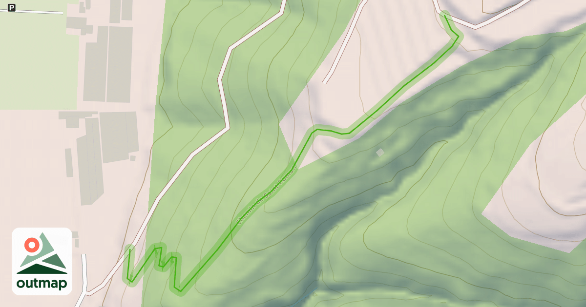 Map of Chemin de Saint-Roman