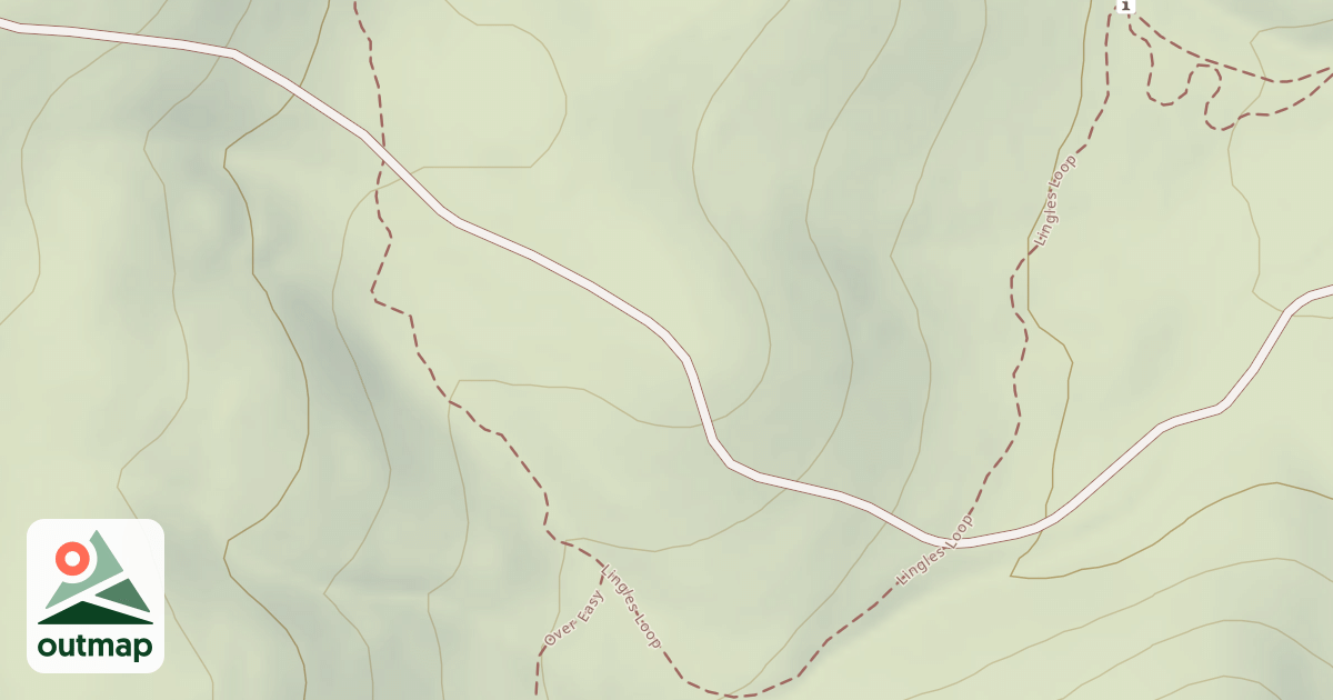 Map of Peavine Creek Cutoff