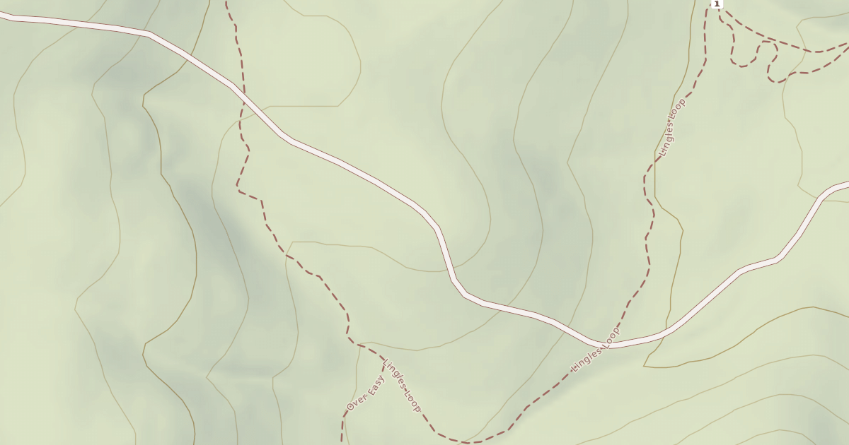 Map preview of Peavine Creek Cutoff
