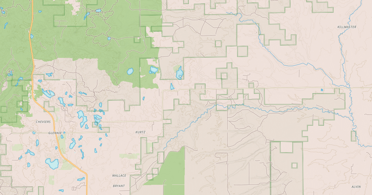 Map preview of Alcona Smt Countyline Dnr963