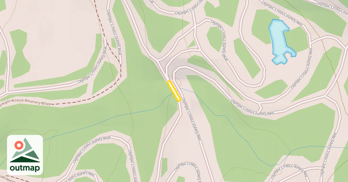 Map of Olympic Cross-Country Red