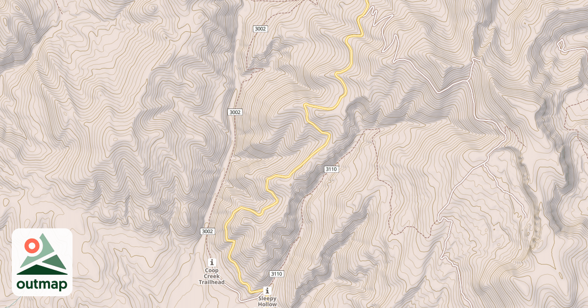 Map of COOP CREEK