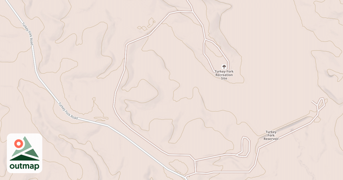 Map of TURKEY FORK RA