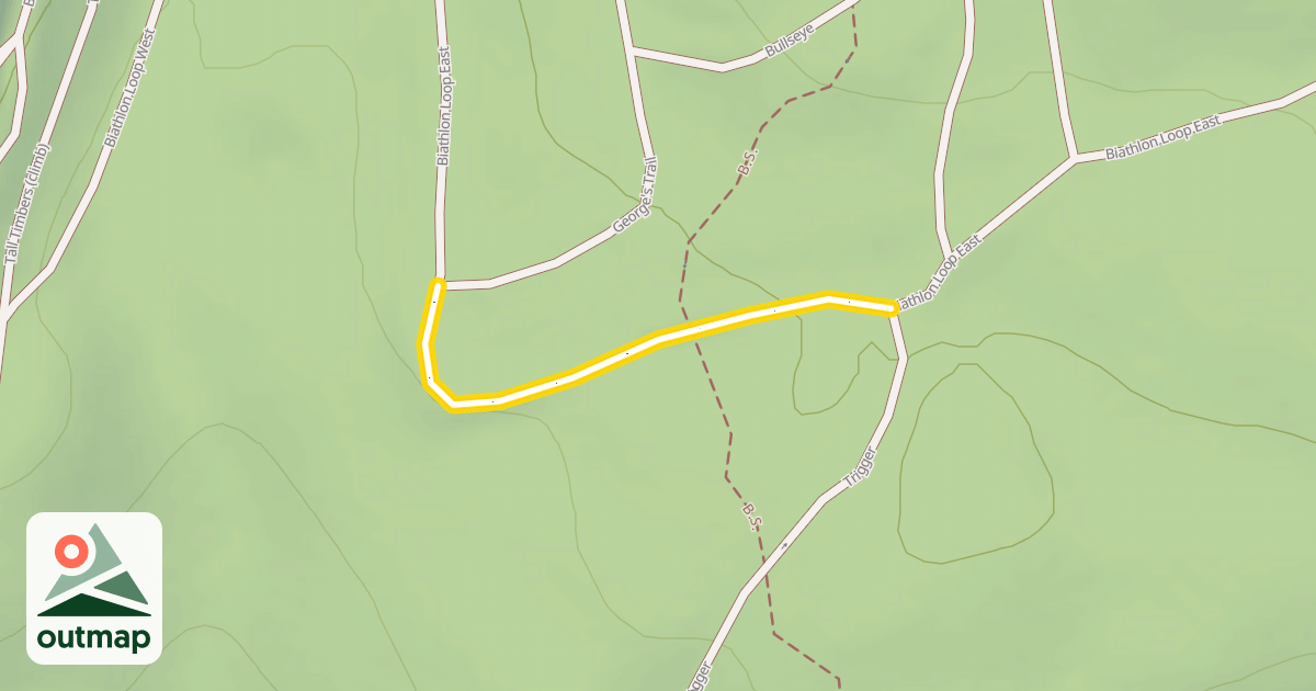 Map of Biathlon Loop East