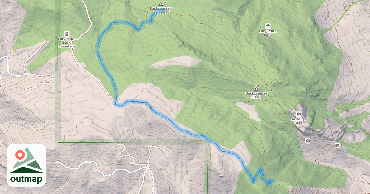 Map of Westridge Trail