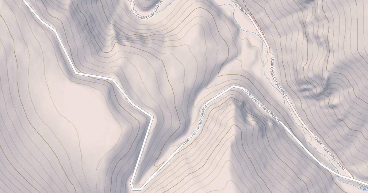 Map preview of CHALK CREEK CANYON