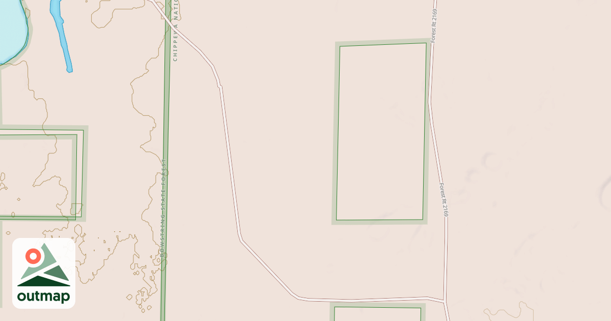 Map of EAST LYDICK LAKE