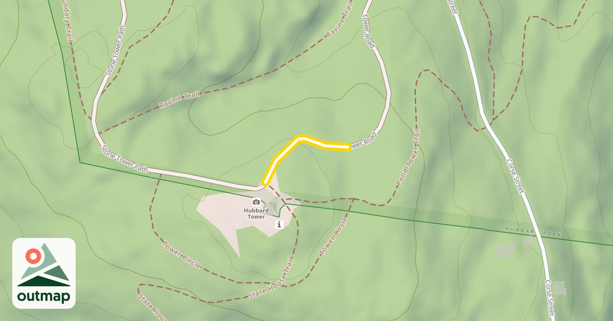 Map of Tower Road