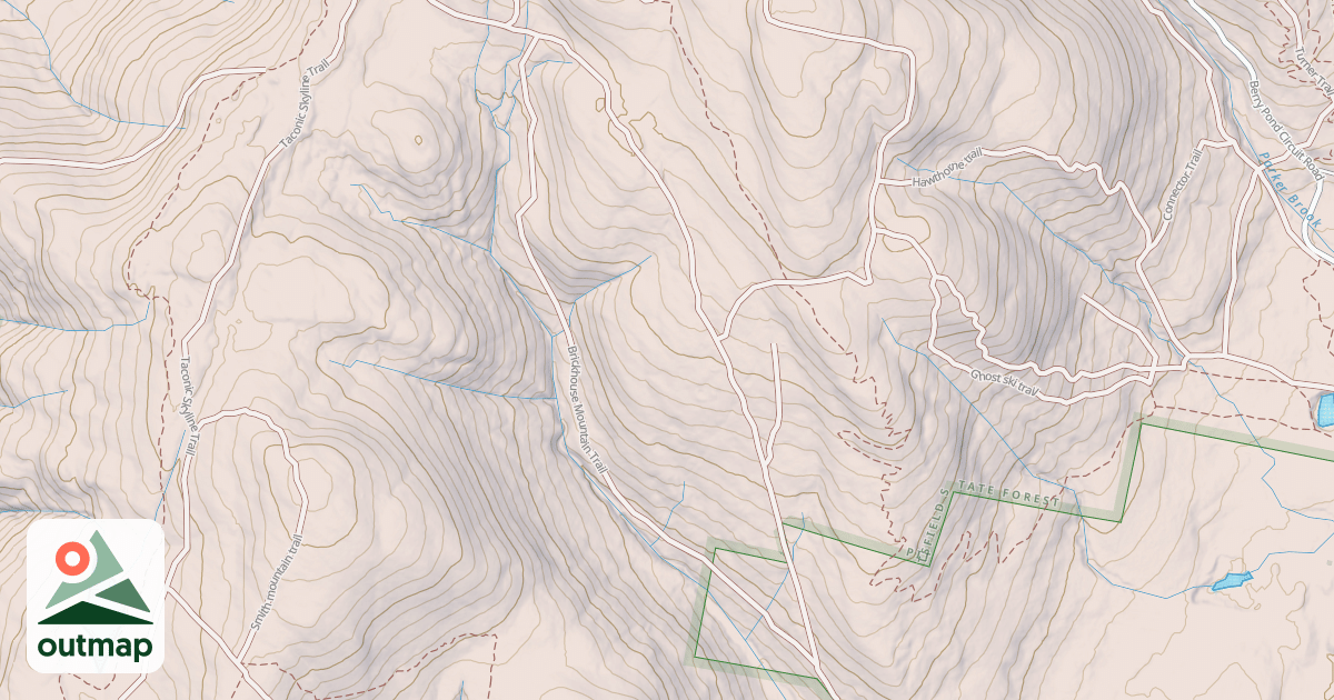 Map of Brickhouse Mountain Trail