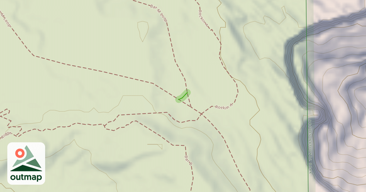 Map of Bar M Loop Trail