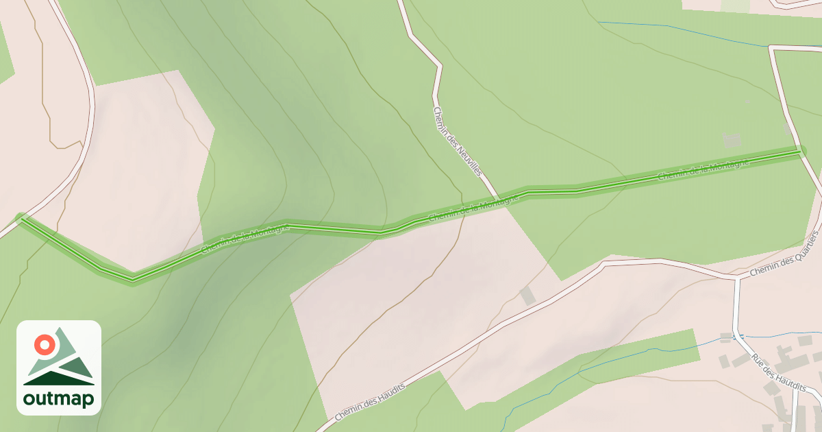 Map of Chemin de la Montagne