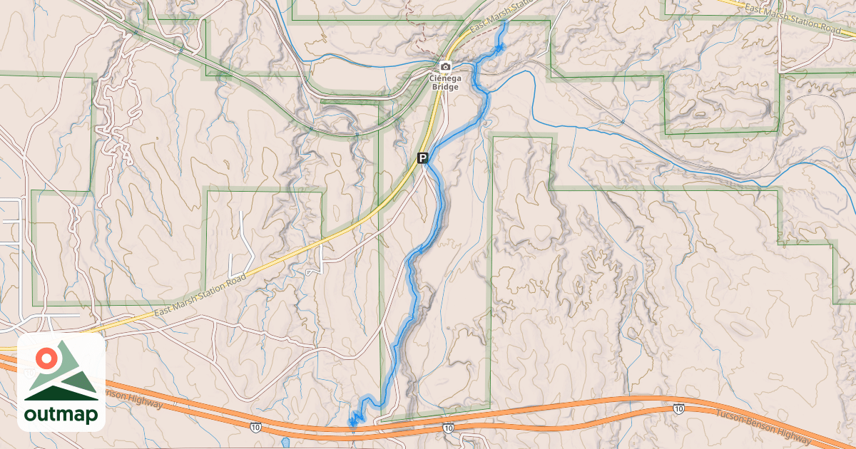 Map of Arizona Trail // Las Cinegas