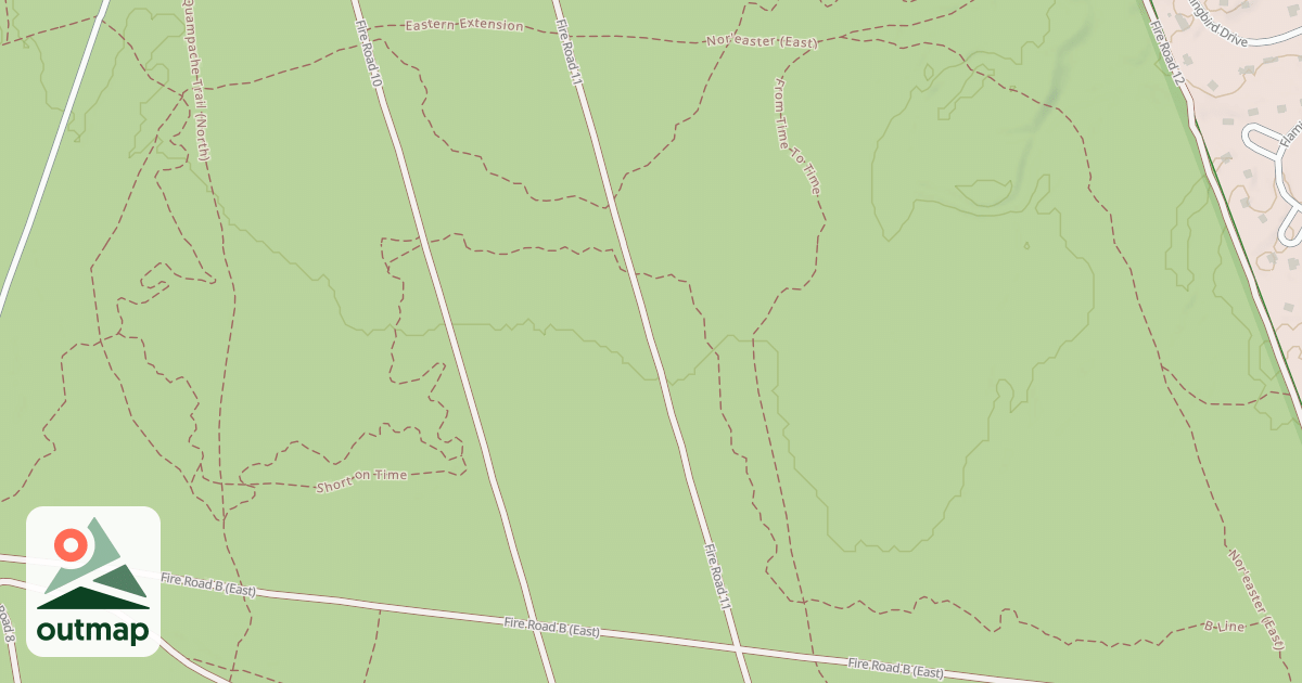 Map of Fire Road 52