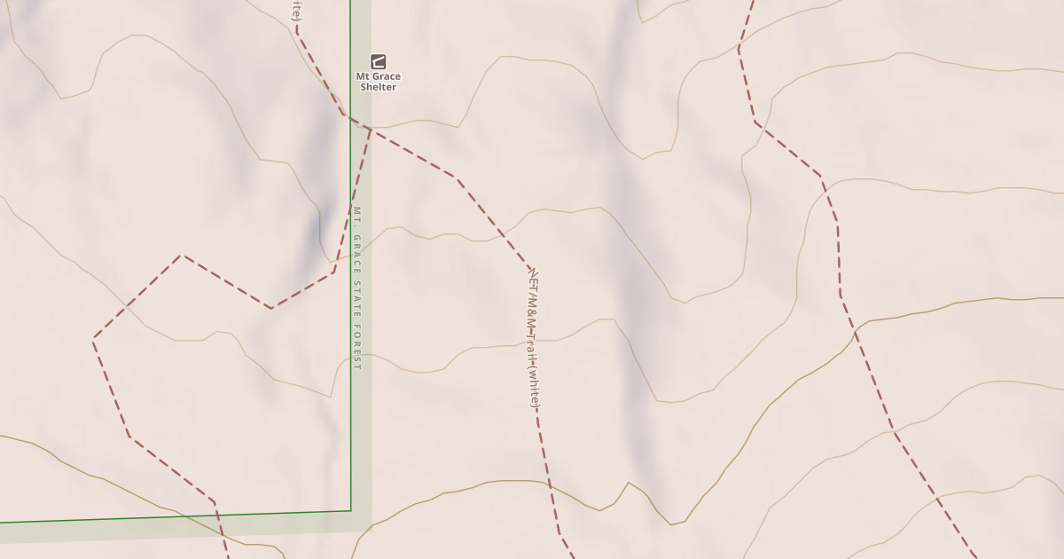 Map preview of Metacomet - Monadnock Trail
