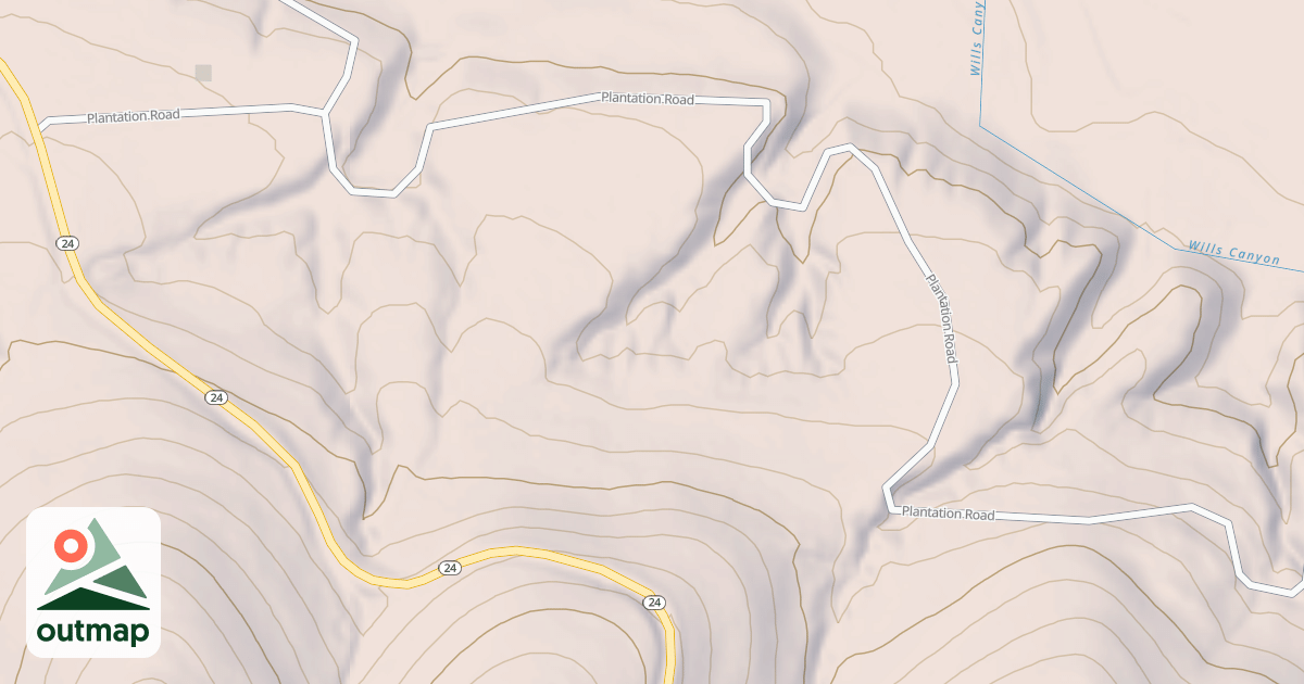Map of PLANTATION