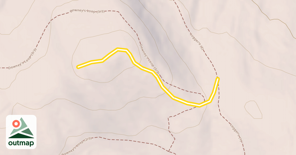 Map of Downey's Butte
