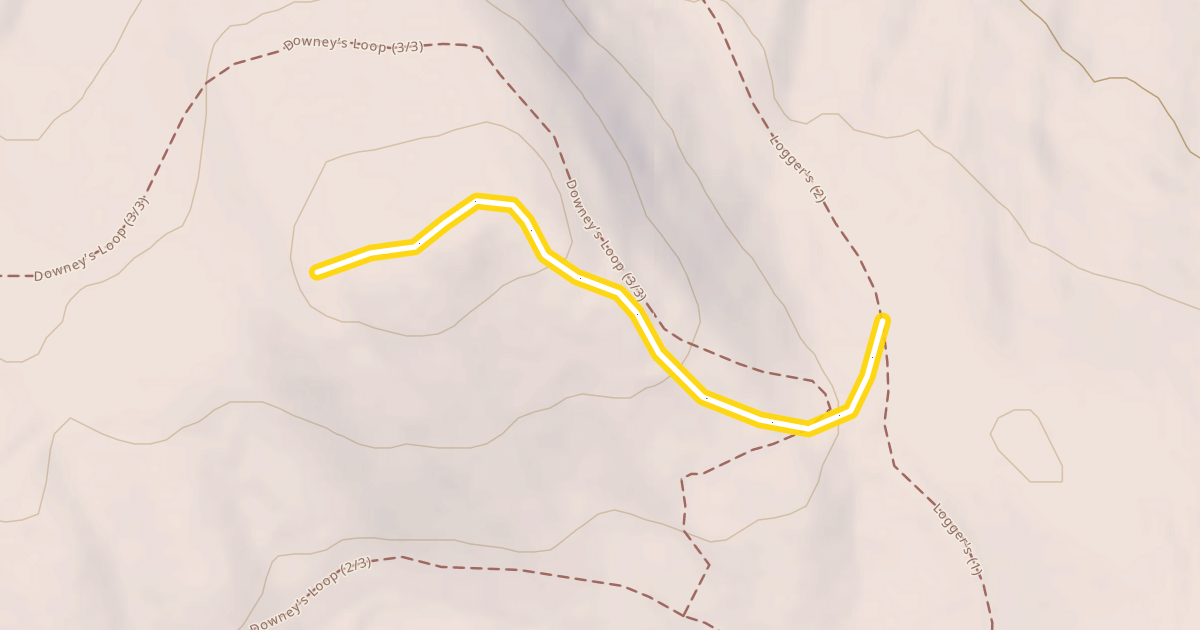 Map preview of Downey's Butte