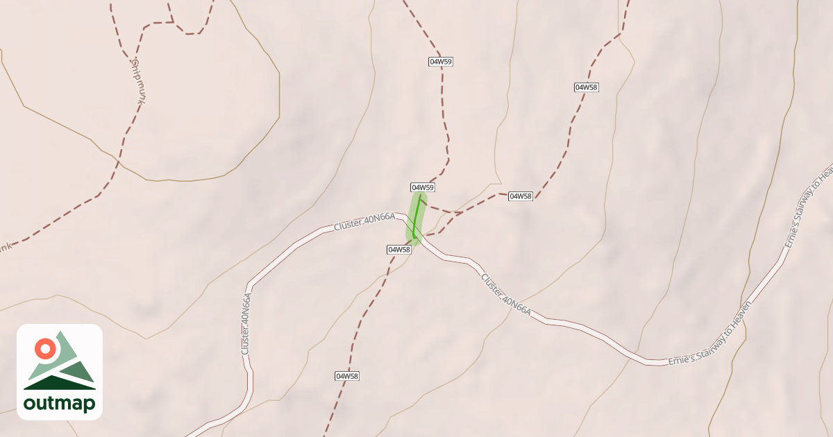 Map of Chipmunk Huckleberry connector