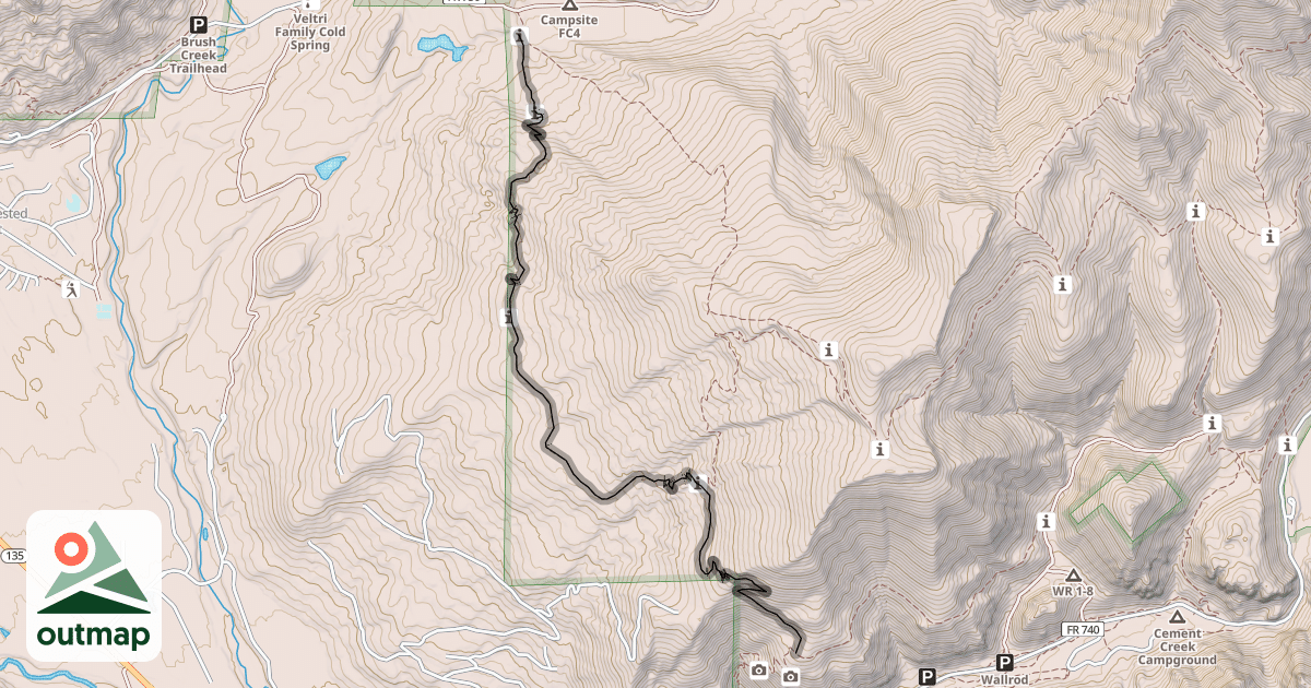 Map of 409 Trail