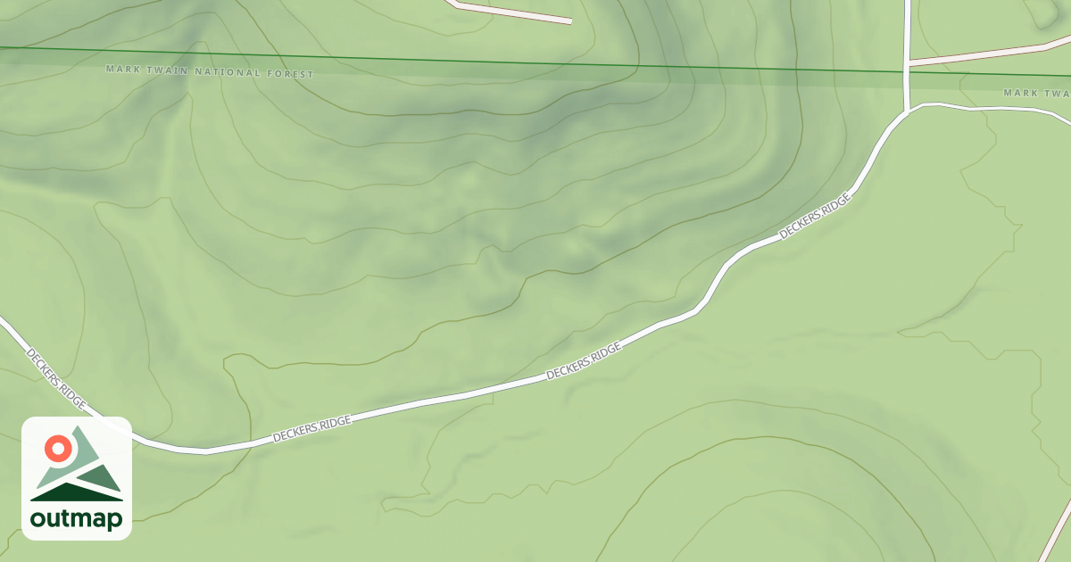 Map of DECKER RIDGE