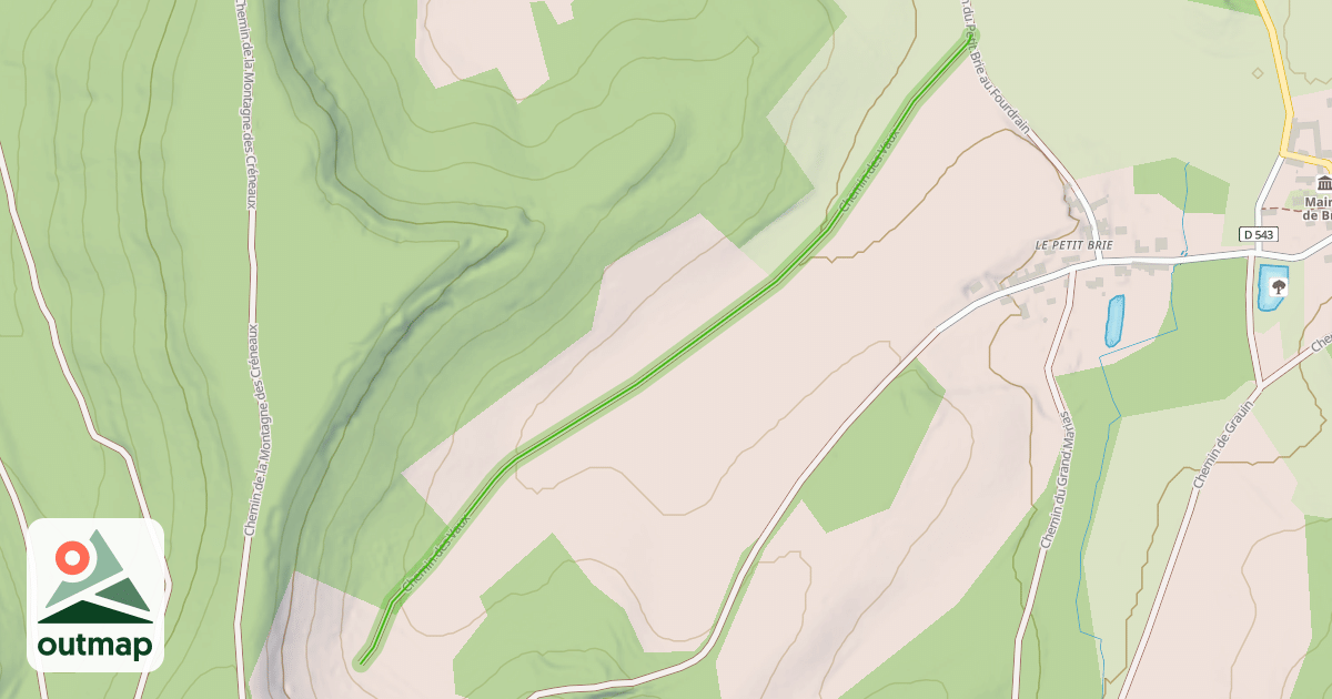 Map of Chemin des Vaux