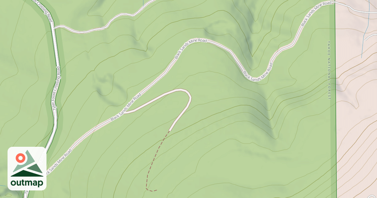Map of BLACK SANDS