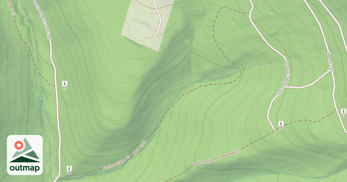 Map of Blue Knob State Park Trails