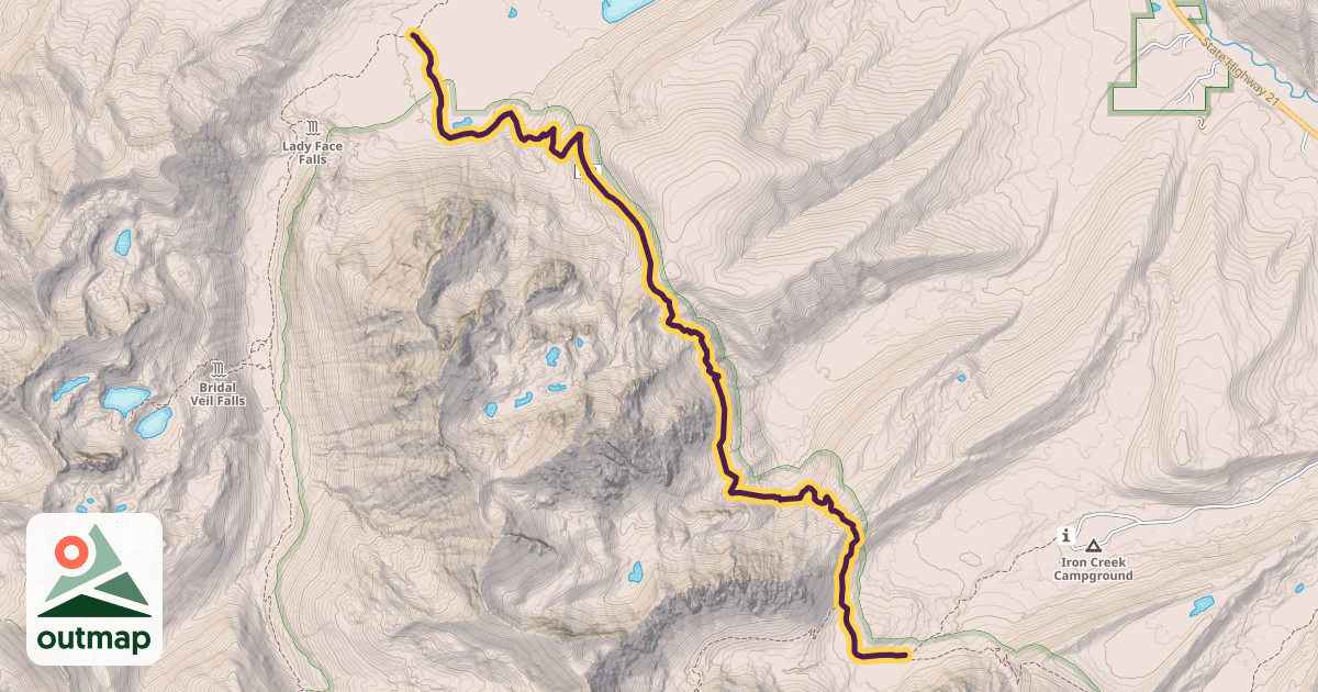 Map of Alpine Way Trail