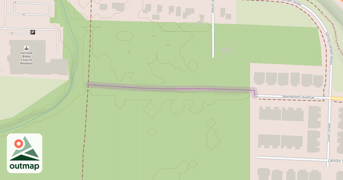 Map of Bethlehem Avenue