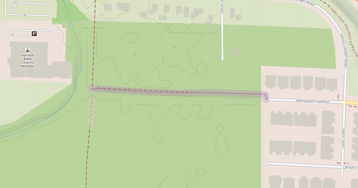 Map preview of Bethlehem Avenue