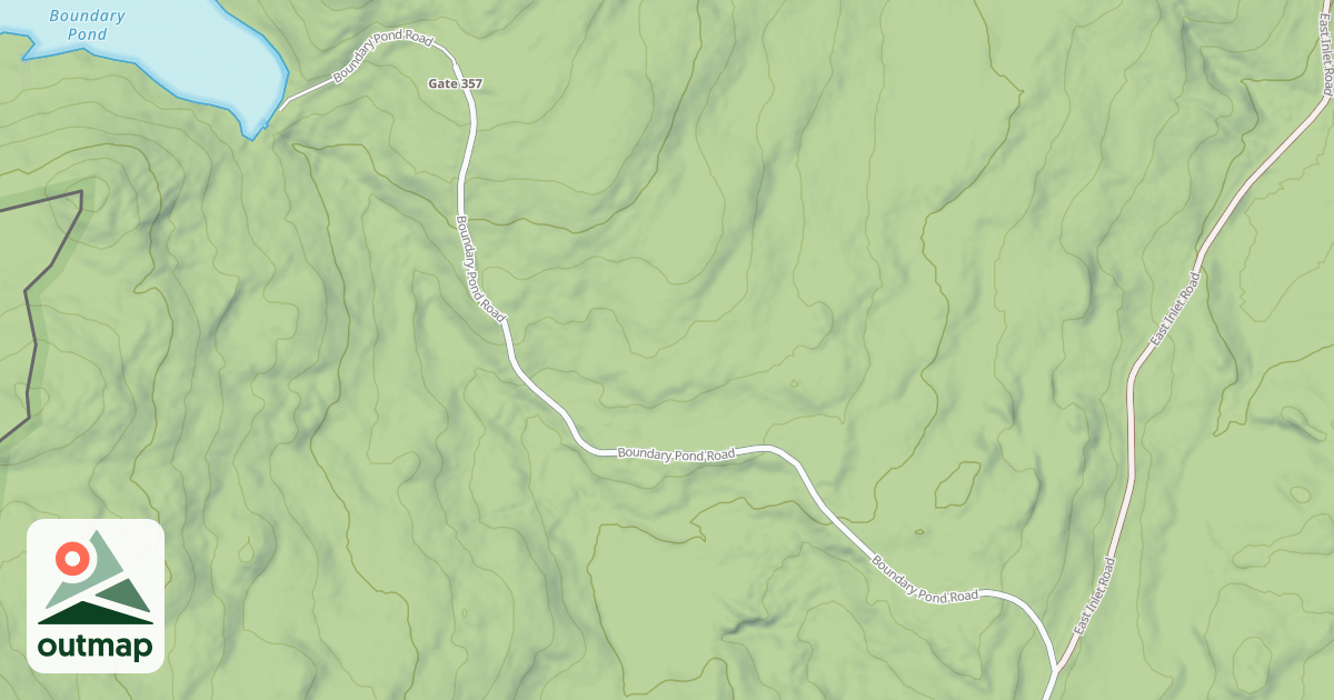 Map of Boundary Pond Rd