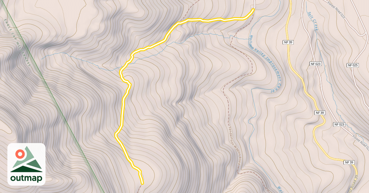 Map of Wing Ridge Trail