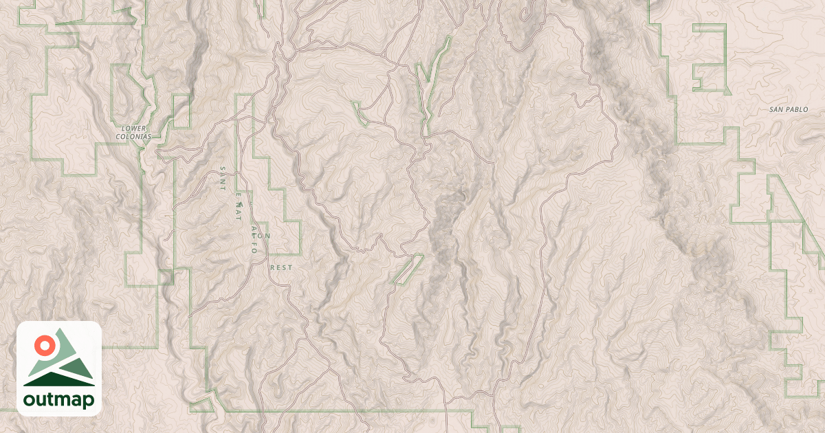 Map of SAN JOSE QUAD