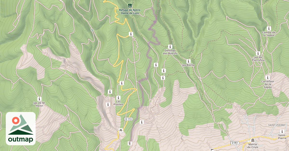 Map of Lure Enduro VTT