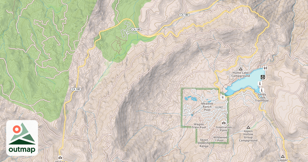 Map of CHERRY GAP