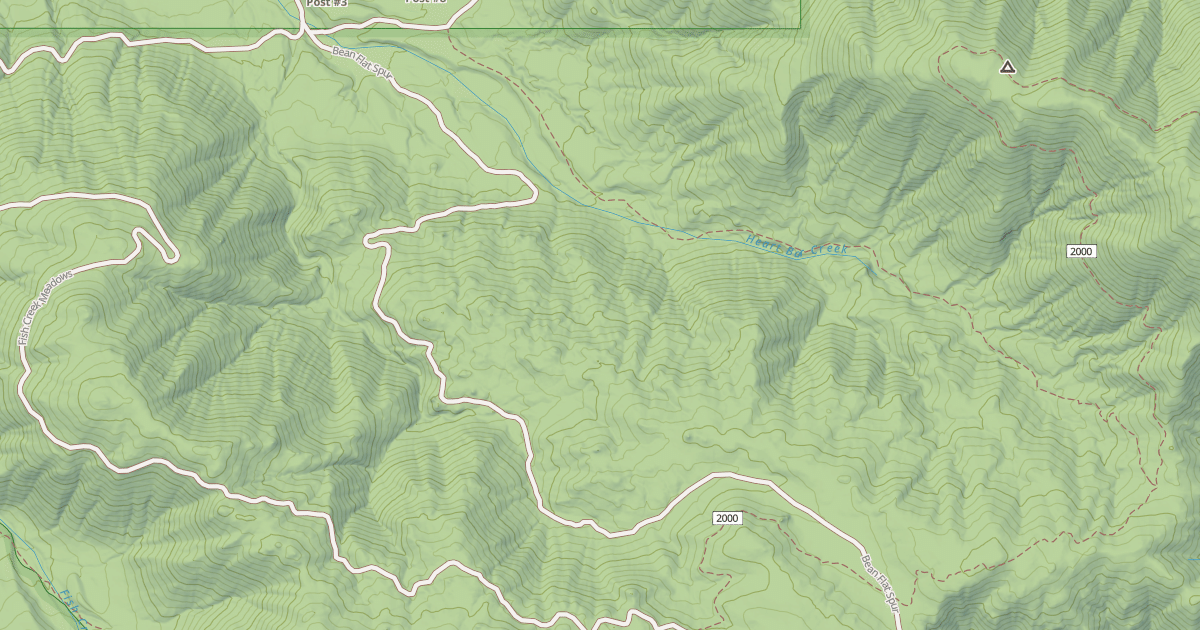 Map preview of BEAN FLAT SPUR