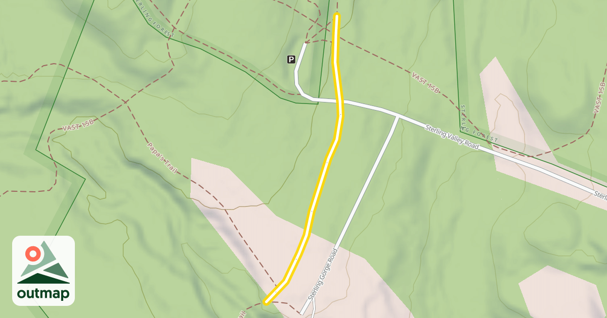 Map of Catamount Trail