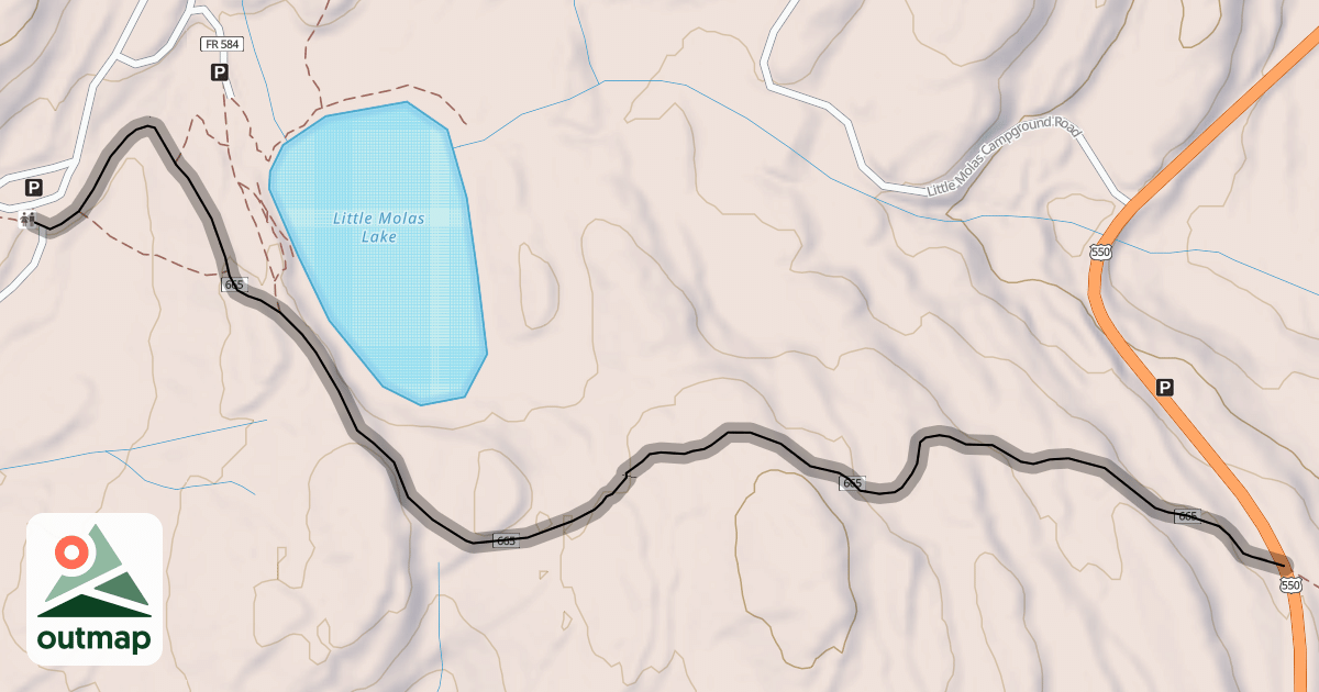 Map of Molas - Colorado Trail
