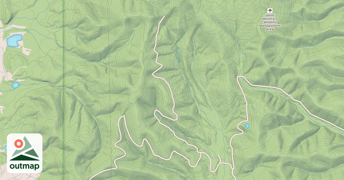 Map of POCKET GAP