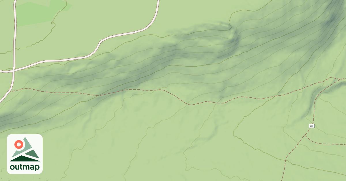 Map of State Game Land 106 Trails