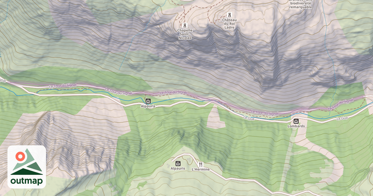 Map of Le Tour du Signal