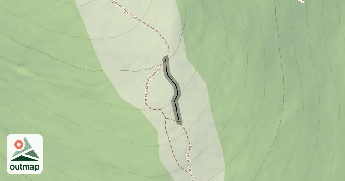 Map of Calispell Ridge Trail