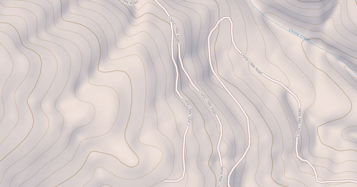 Map preview of CHINA CREEK SPUR 2