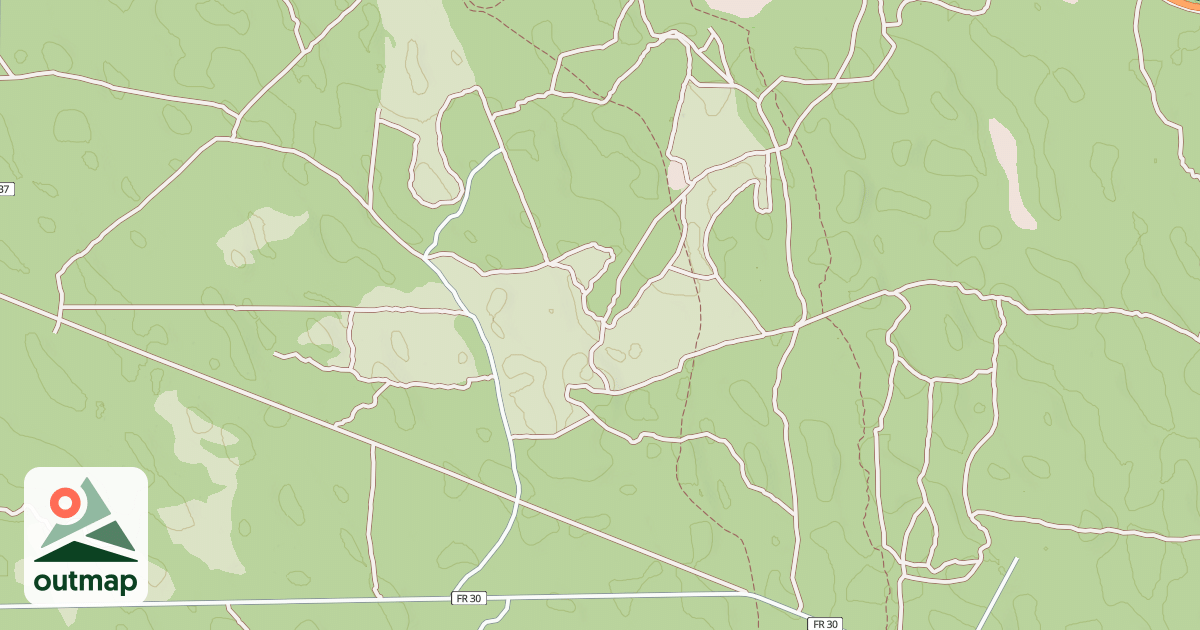 Map of USFS Motor Vehicle Use Map Roads {131B6871-4B35-4FF3-84EE-A8D8DC09D34E}