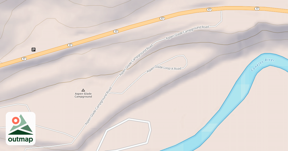 Map of ASPEN GLADE LOOP A