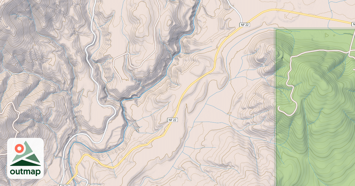 Map of DONKEY CRK/GRISDALE
