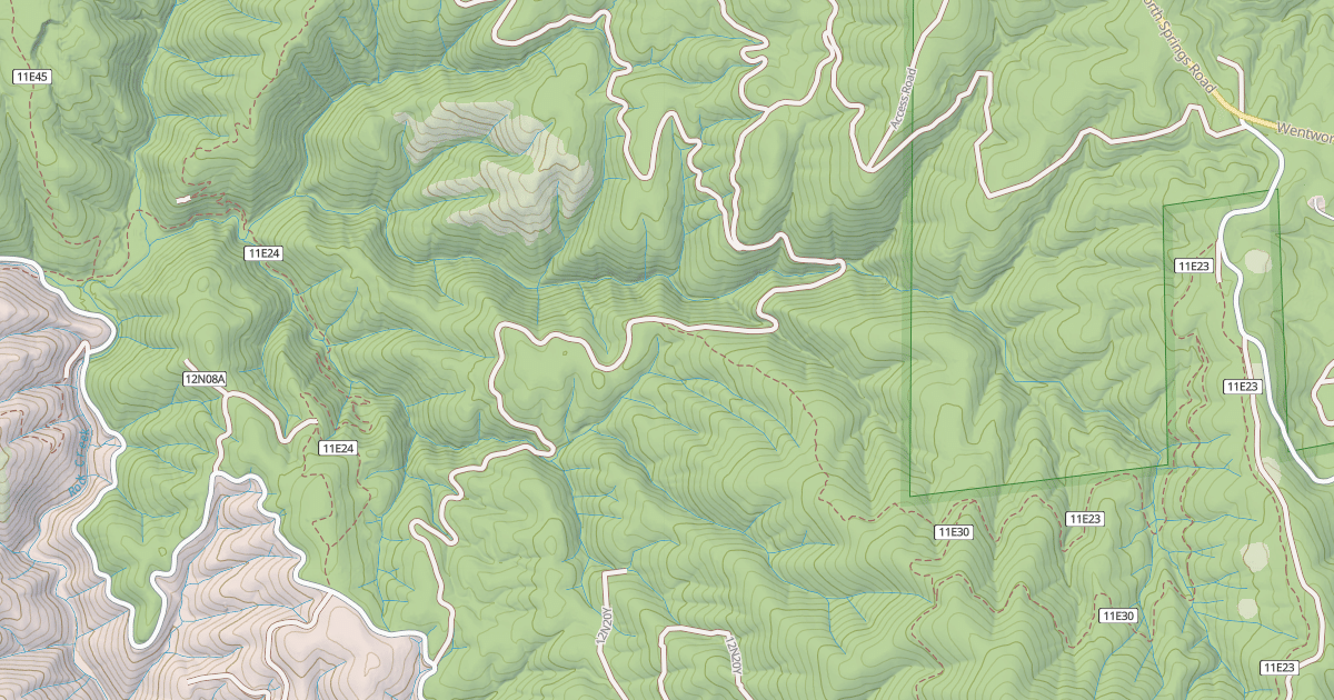 Map preview of CANYON CREEK
