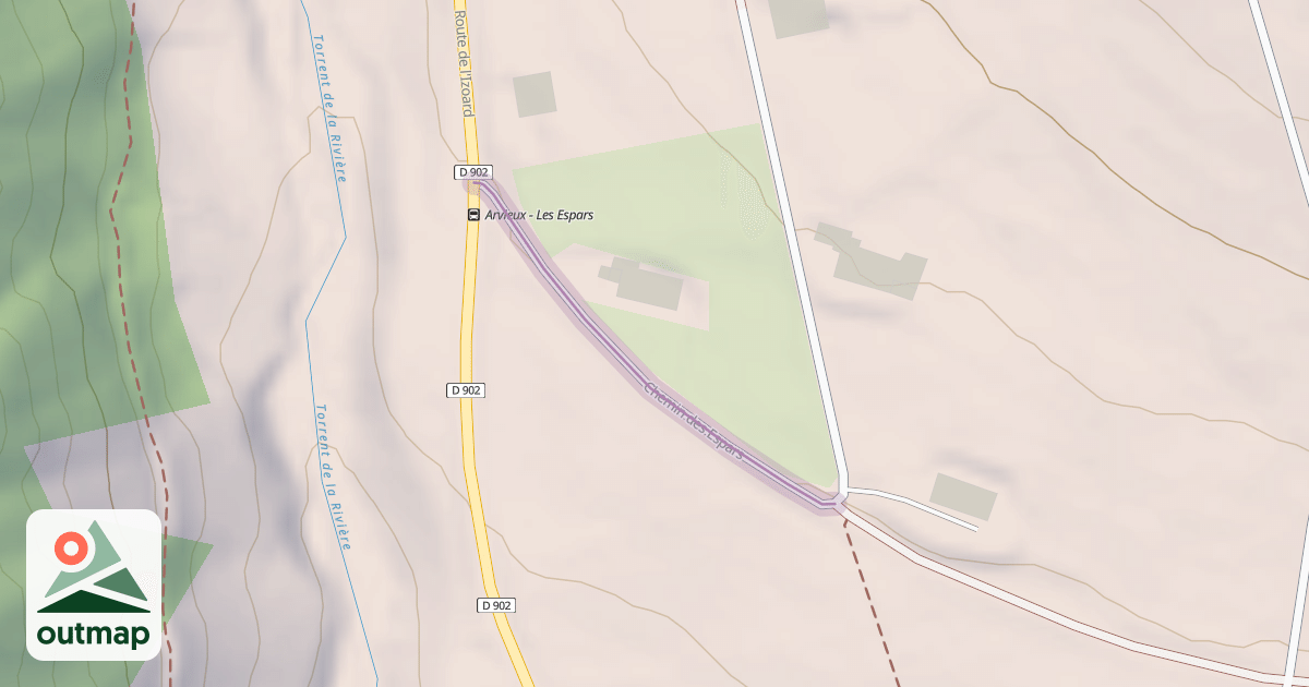Map of Chemin des Espars