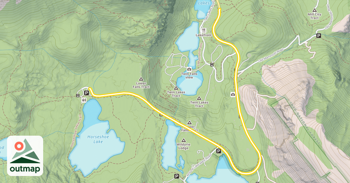 Map of Lake Mary Road