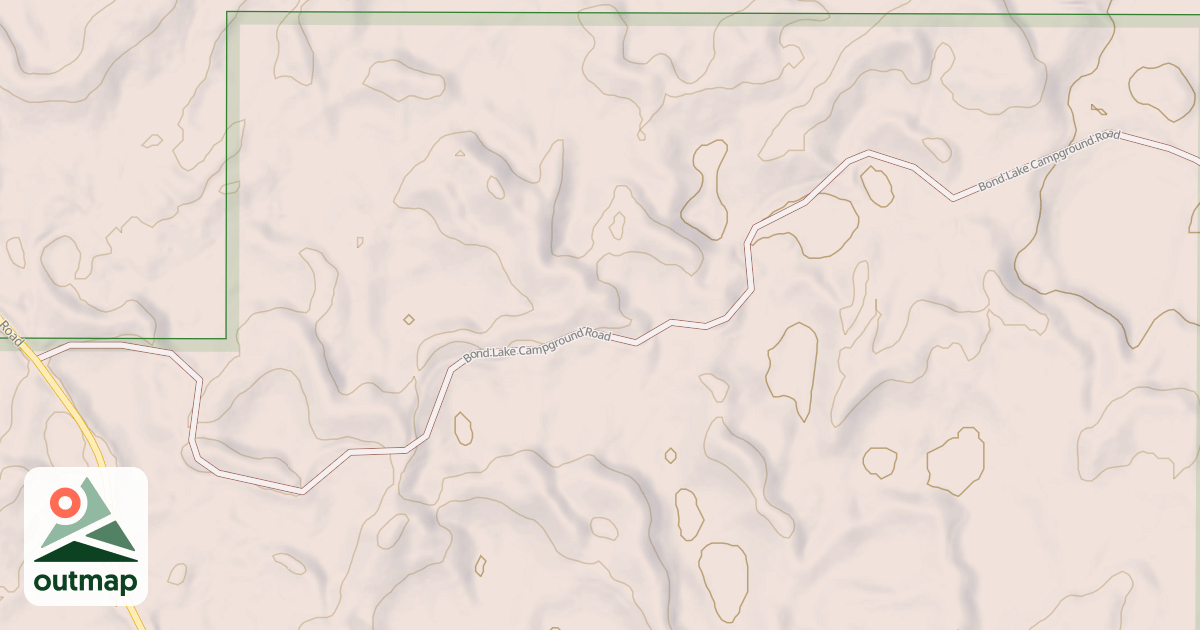 Map of BOND LAKE CAMPGROUND